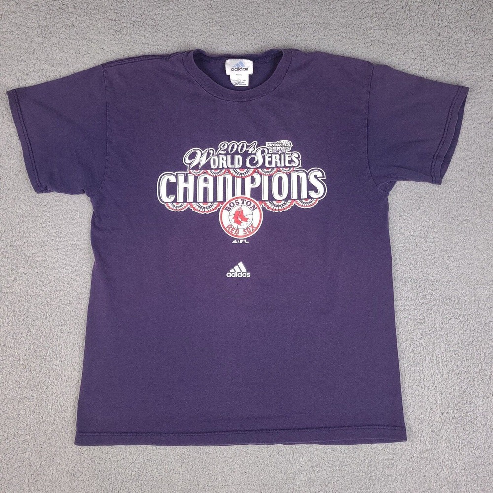 Boston Red Sox 2004 World Series Champions‎ T-Shirt Large MLB Baseball Adidas